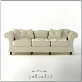 Office Three Seats Elegant Sofa 3d model