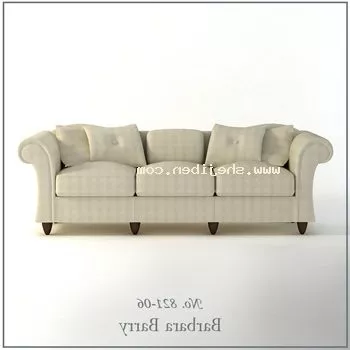 Fabric Sofa Three Seats 3d model