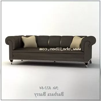 Sofa Low Back Low Arm 3d model