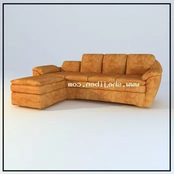 Sofa Vb Curved Edge 3d model