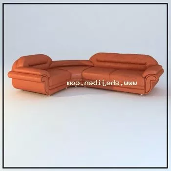 L Type Sofa Corner Leather Material 3d model L Type Sofa Corner Leather Material 3d model
