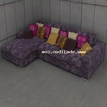 Armless Sofa Gentry 3d model