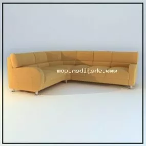 Office Sofa L Shaped 3d model