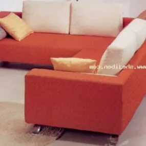 L Shaped Sofa Minimalist Style 3d model