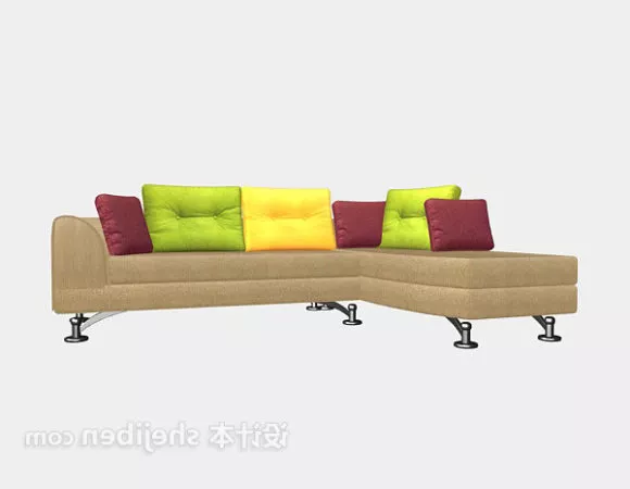 Sofa Carusso Upholstered Style 3d model