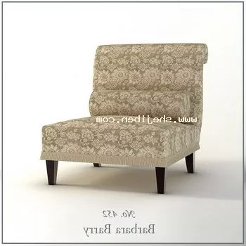 Fabric Sofa Three Seats 3d model