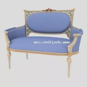 European Classic Single Sofa Armchair 3d model