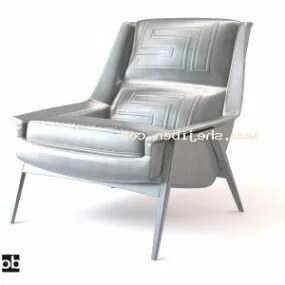 Sofa Armchair Wood Frame 3d model