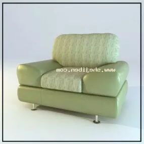 Upholstery Sofa Armchair Green Leather 3d model