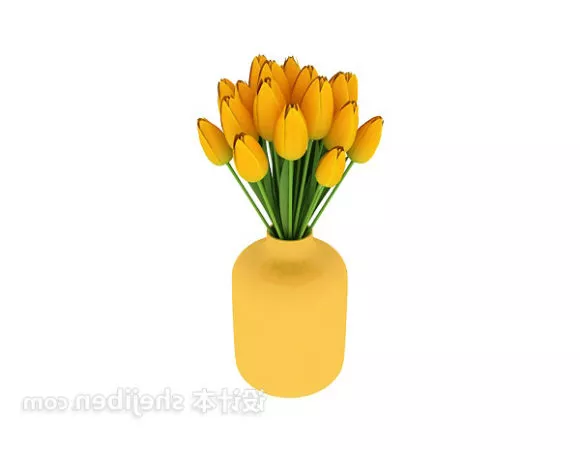 Potted Tree Bamboo 3d model