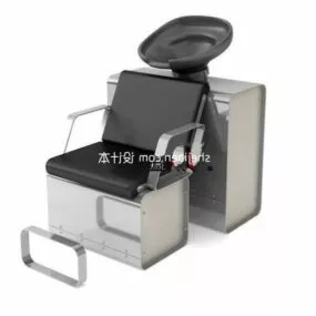 Salon Chair Leather Finished 3d model