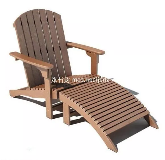 Recliner Wooden Material 3d model Recliner Wooden Material 3d model