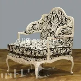 European Royal Sofa Armchair 3d model
