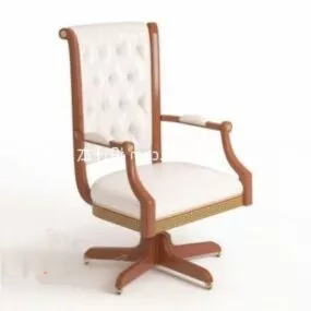 European Wood Boss Chair 3d model