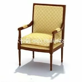 European Single Armchair Seat 3d model