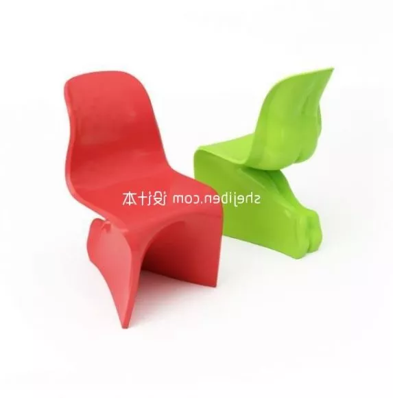 Lounge Chair Solid Plastic 3d model Lounge Chair Solid Plastic 3d model