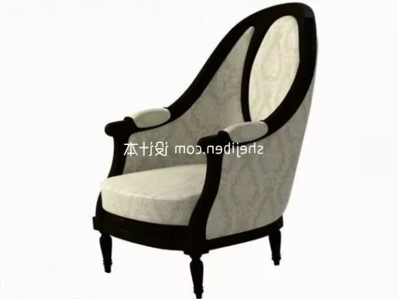 European Single Sofa Armchair 3d model European Single Sofa Armchair 3d model