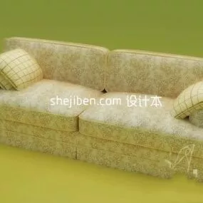 Vintage Sofa European Style 3d model