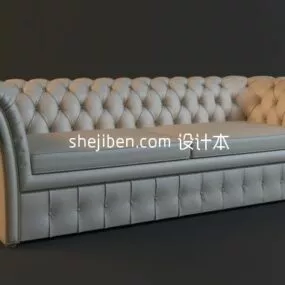 European Sofa Chesterfield 3d model
