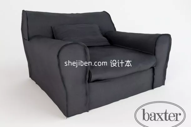 Livingroom Armchair Collection 3d model