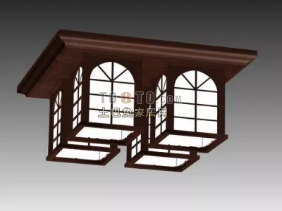 Oriental Table Lamp 3d model