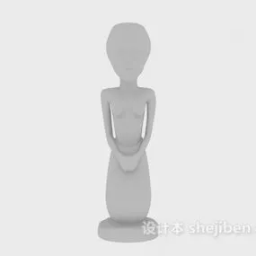 Ancient Figure Sculpture 3d model