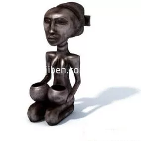 Ancient Figure Sculpture V1 3d model
