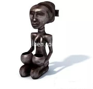 Square Sculpture Minin Pojarski 3d model