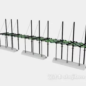 Bus Station Modern Architecture 3d model