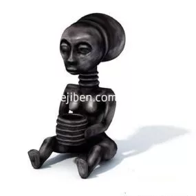 Ancient Figure Art Sculpture 3d model