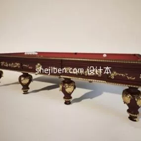 European Table Tennis Table 3d model