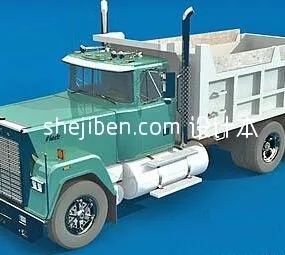 Heavy Farm Truck Vehicle 3d model