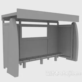 Bus Terminal Building 3d model