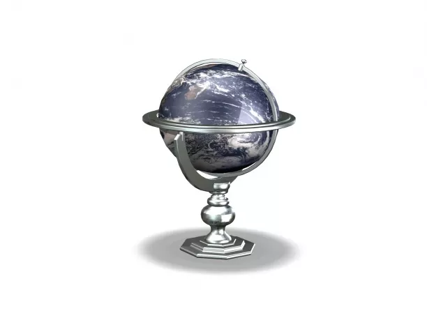 Wire Globe School School Accessories 3d model