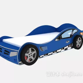 Children Single Bed Car Shaped 3d model