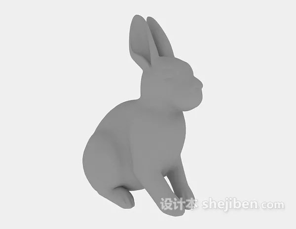 Rabbit Sculpture 3d model Rabbit Sculpture 3d model