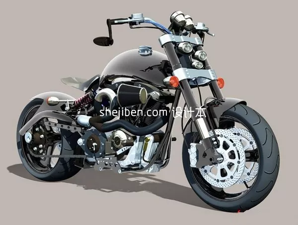 Cafe Racer Sports Motorbike Triumph 3d model
