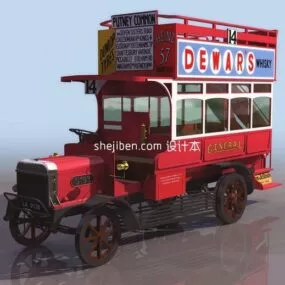 Classic Small Bus 3d model