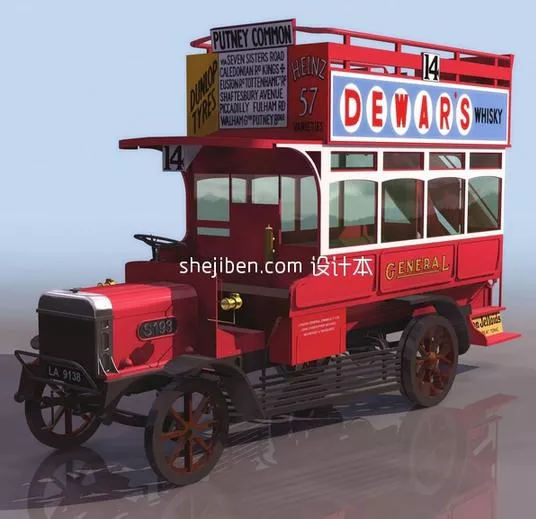 Old Truck Car 3d model