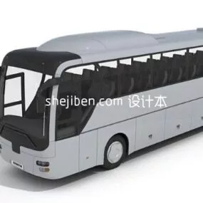 European Bus 3d model
