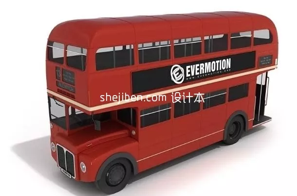 Two Storey Bus 3d model Two Storey Bus 3d model