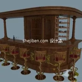 European Classic Bar 3d model