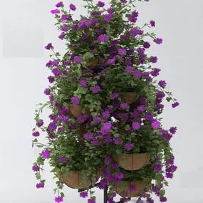 Flower Rack Decoration 3d model