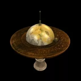 Vintage Science Globe 3d model