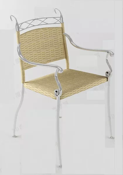 Box Seat Tufted Top 3d model