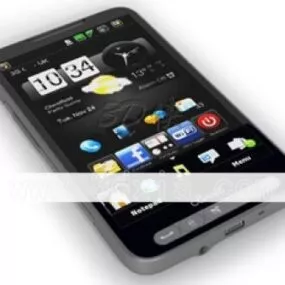 Flat Iphone Phone 3d model