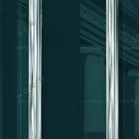 Glass Door With Door Handle 3d model