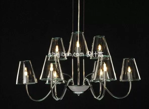 French Crystal Chandelier 3d model