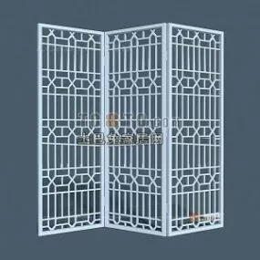 Chinese Partition Carved Style 3d model