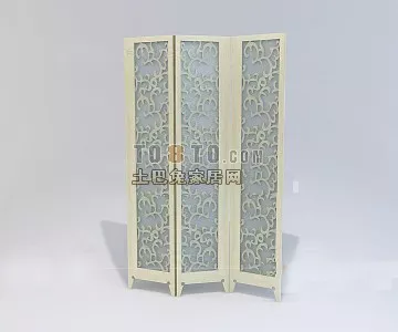 Partition Cloud Carved Pattern 3d model